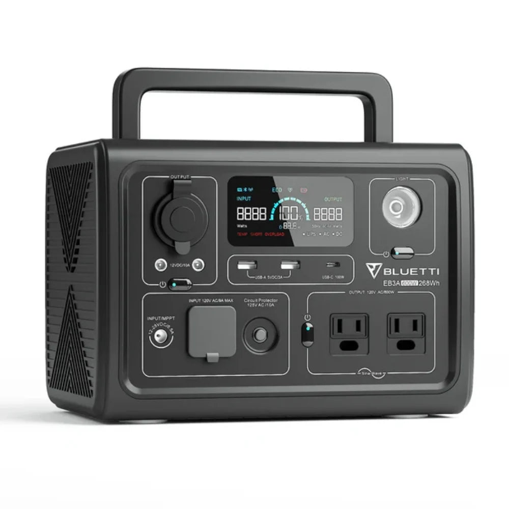 Bluetti EB3A Portable Power Station Solar Generator