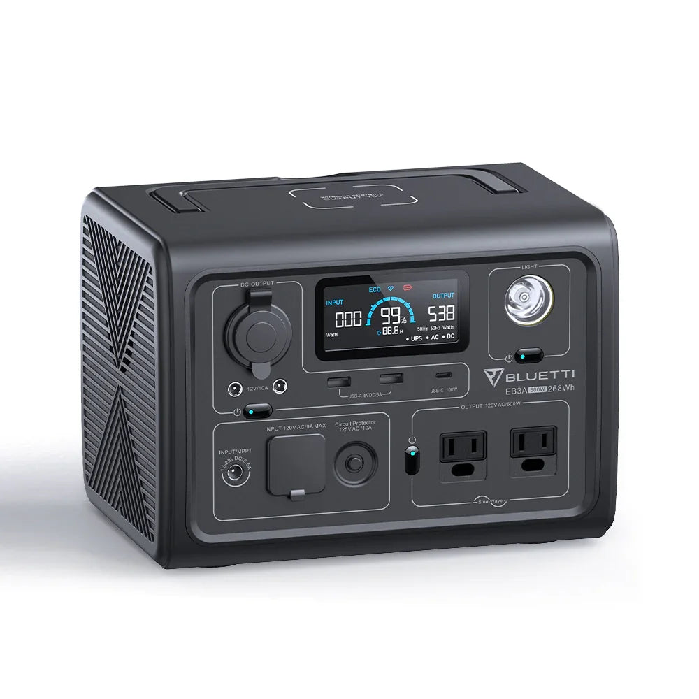 Bluetti EB3A Portable Power Station Solar Generator