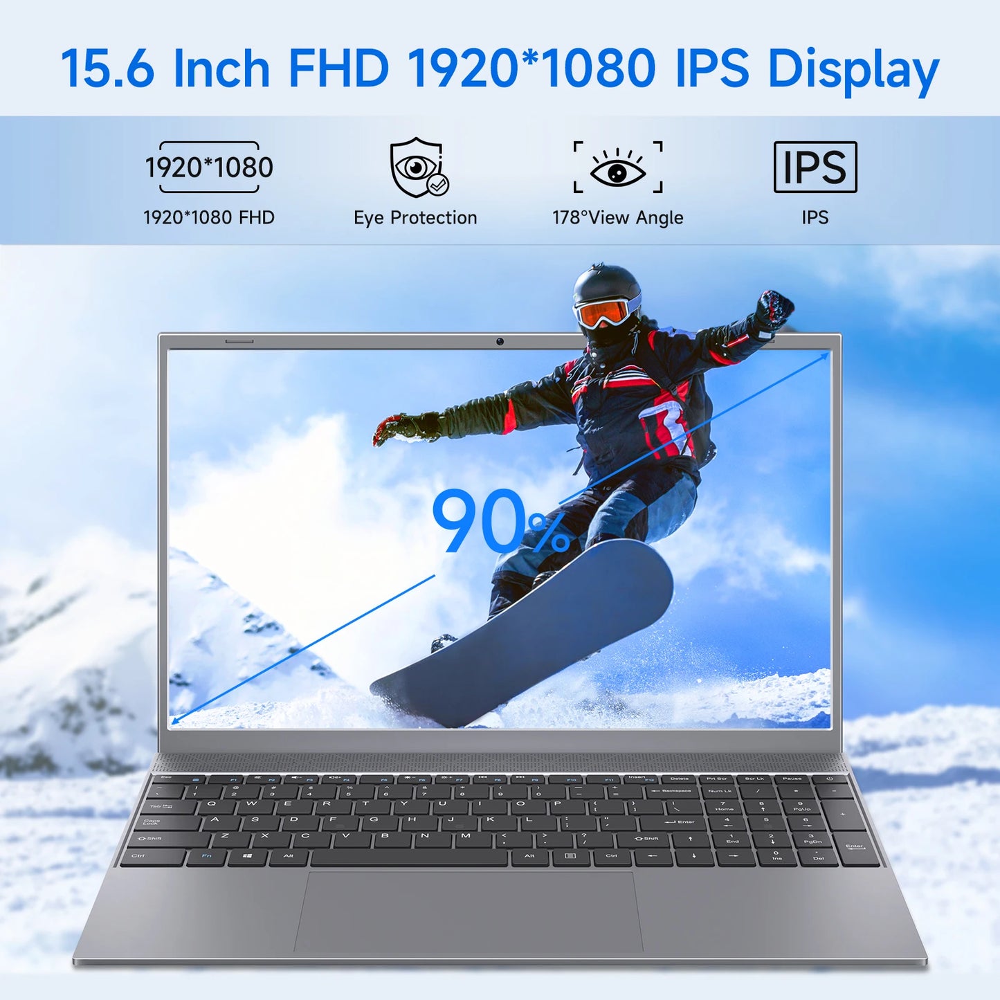 TH Laptop Intel Pentium J3710 8GB RAM 256GB SSD Windows 11