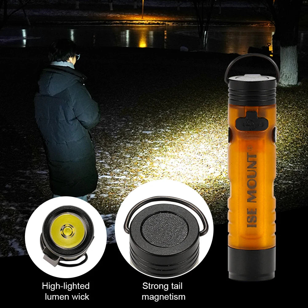 Electric LED Outdoor Mini Flashlight With Magnetic Hook
