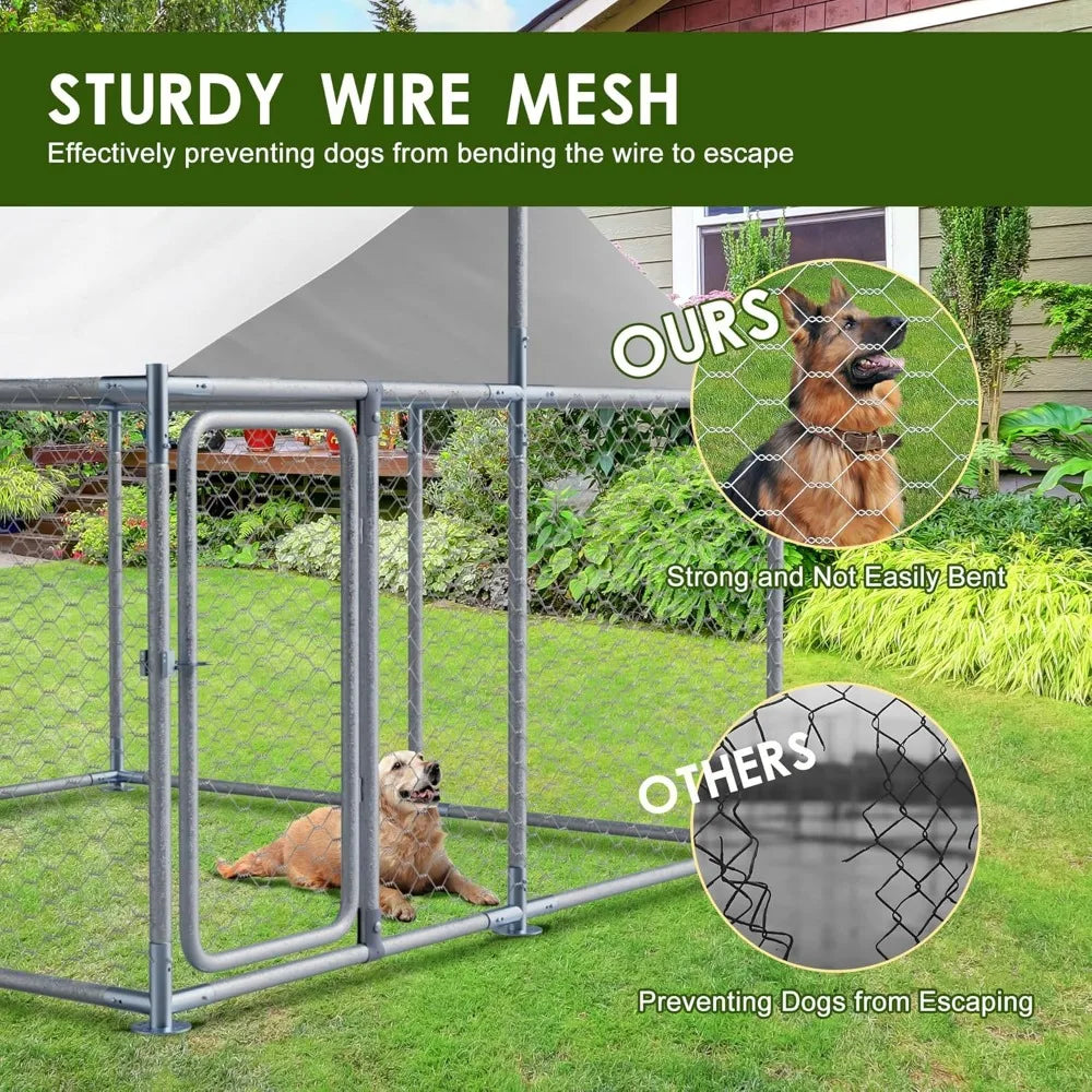 Hign-concerned Kennel House Mesh Pet Cage Playpen Fence
