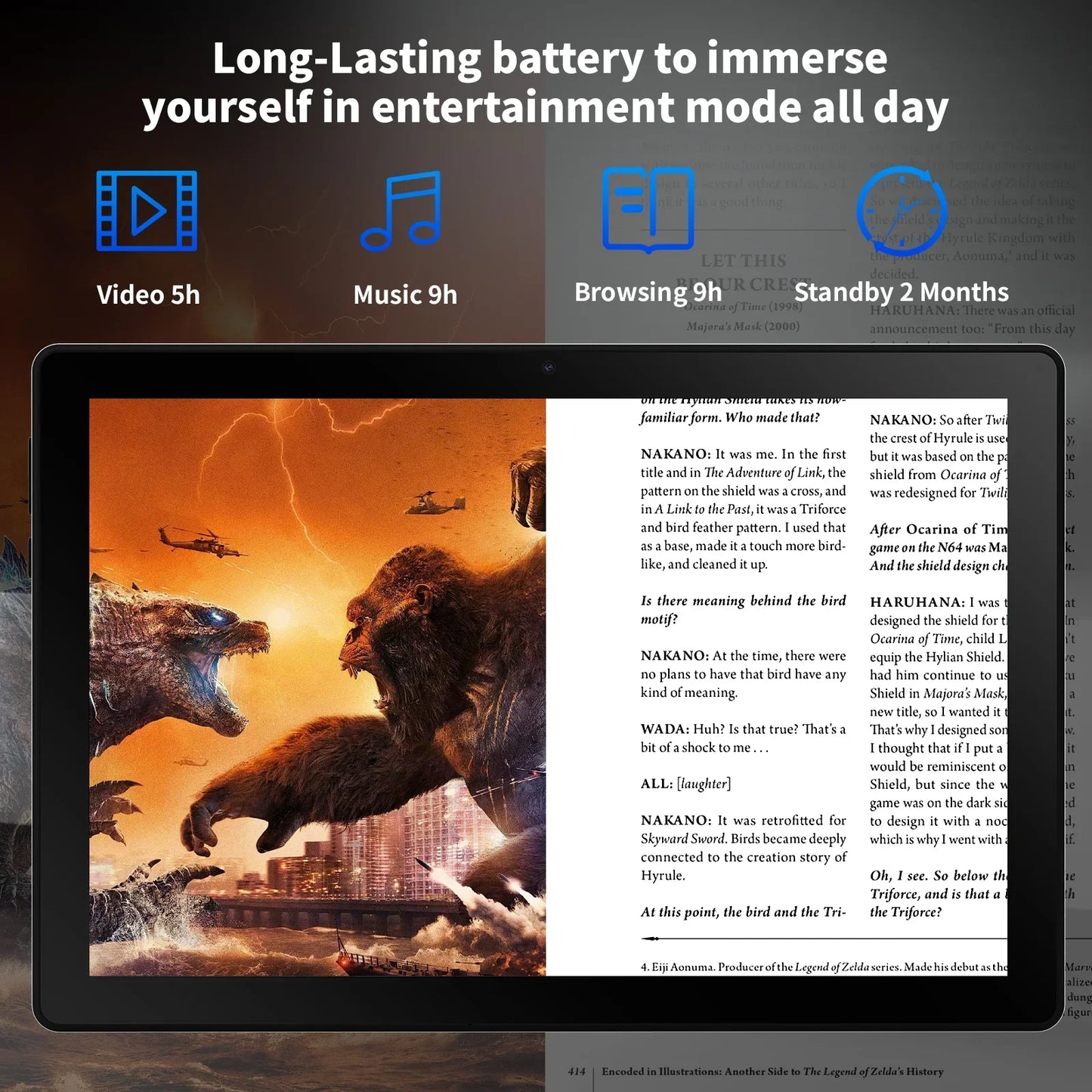 AEEZO-US Android 14 Tablet A523 OctaCore 8GB RAM 64GB