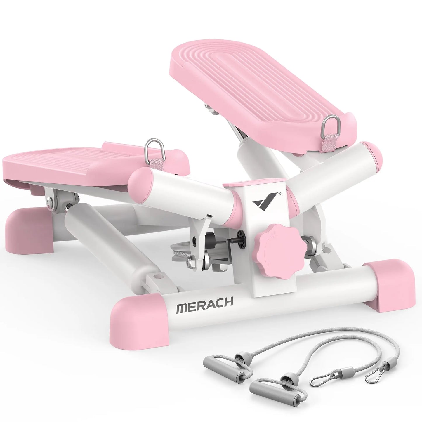 MERACH Mini Stepper with Resistance Band for Home Fitness