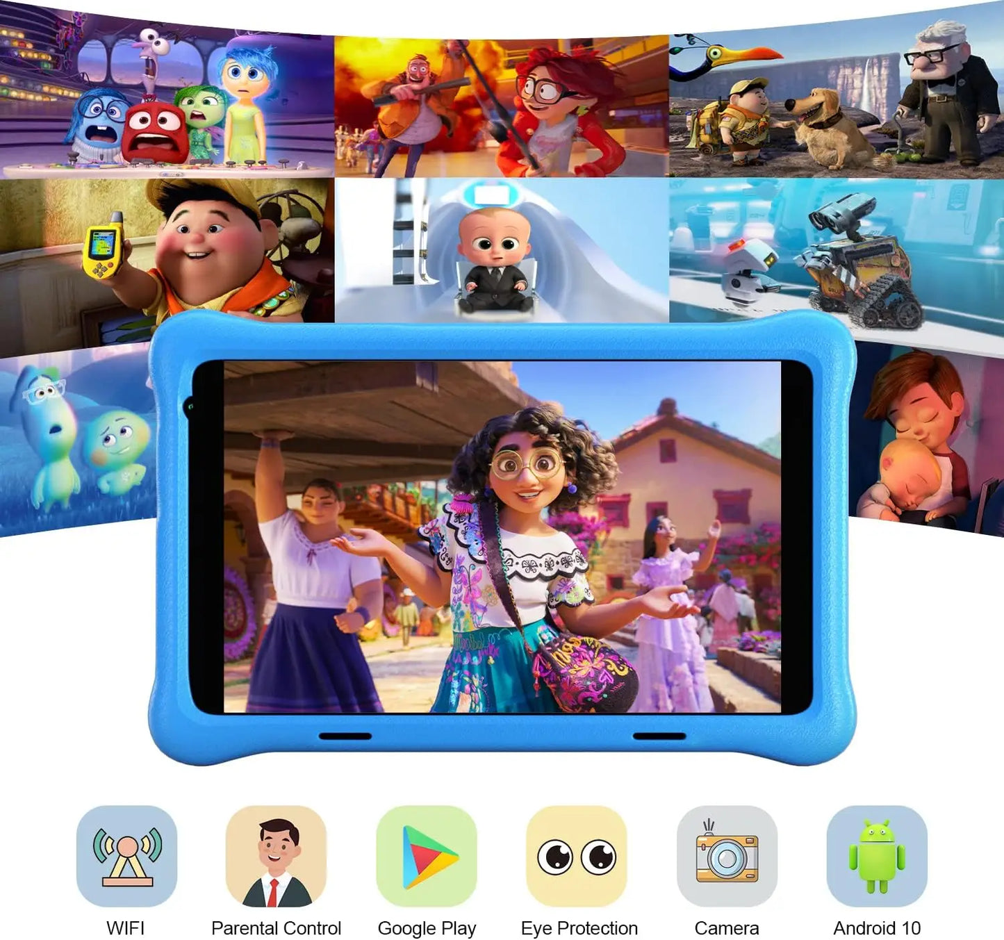 BESTSKI Kids Tablet Android 11 Quad Core 2GB 32GB Case
