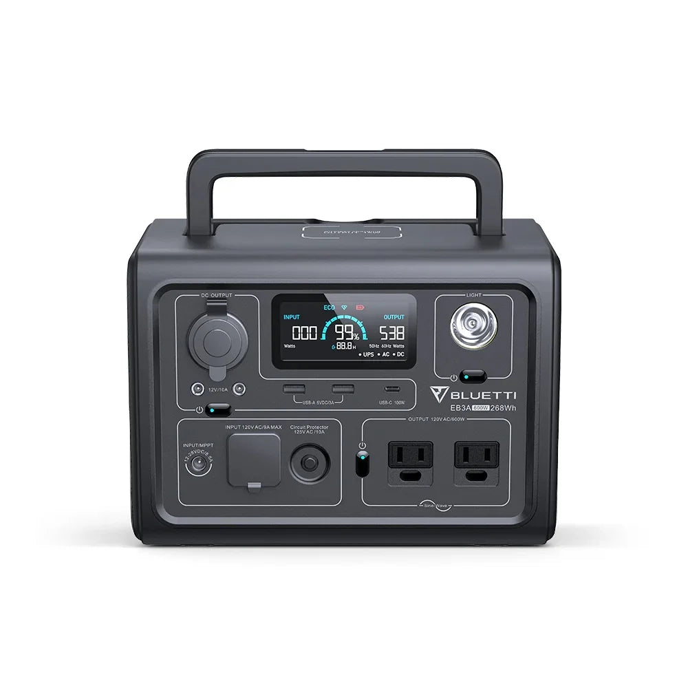 Bluetti EB3A Portable Power Station Solar Generator