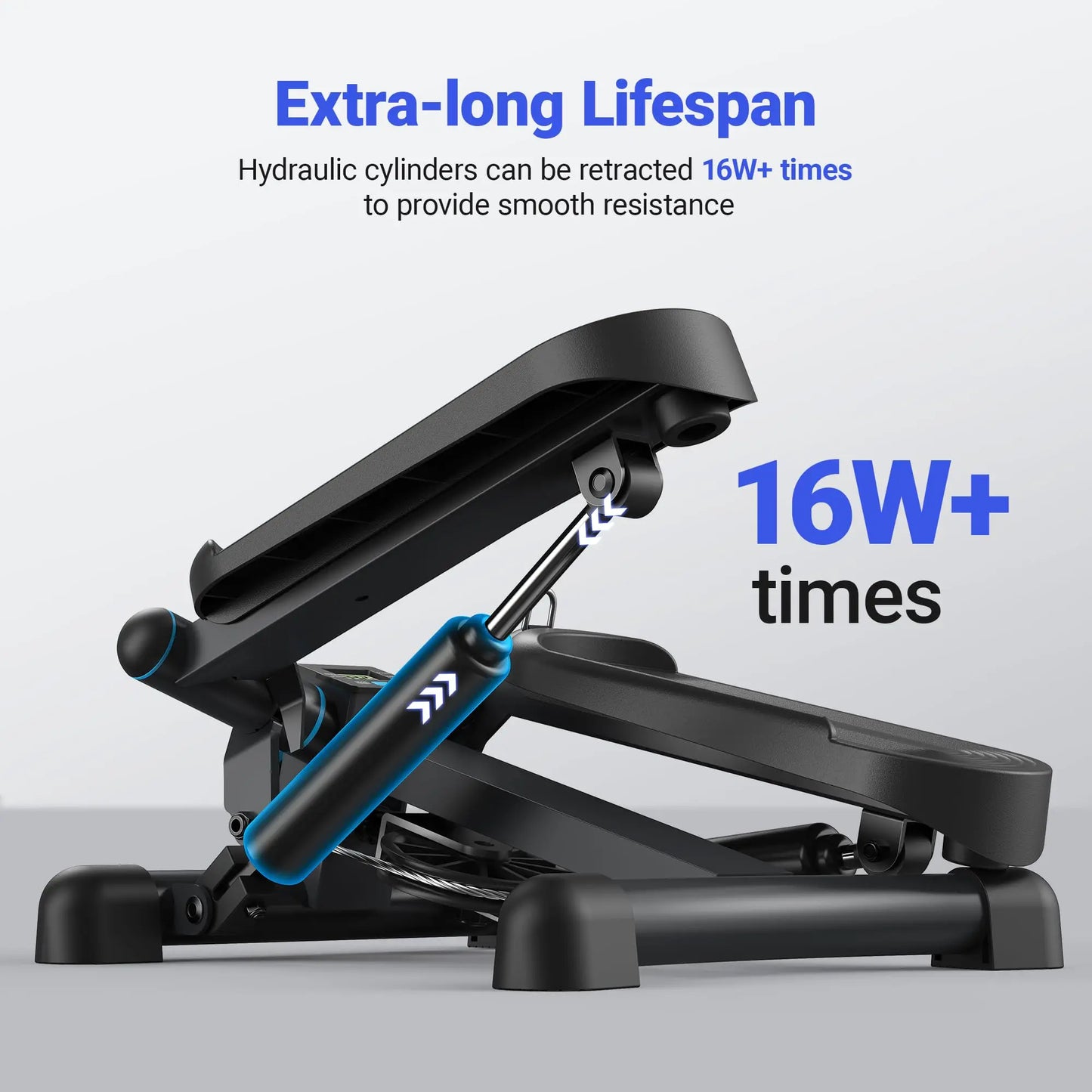 MERACH Mini Stepper with Resistance Band for Home Fitness
