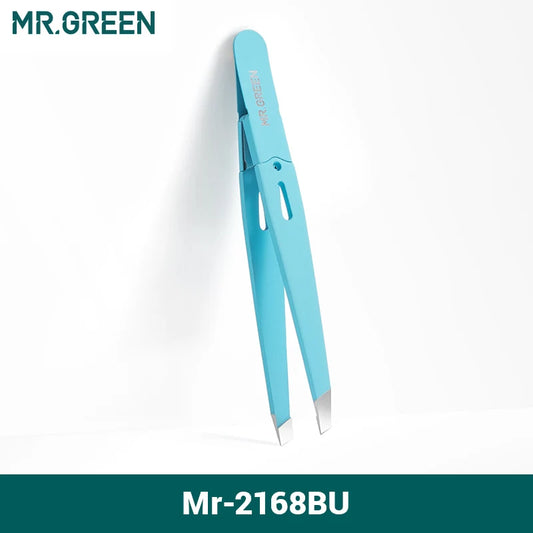 MR.GREEN Eyebrow Tweezer Stainless Steel Slanted Tip