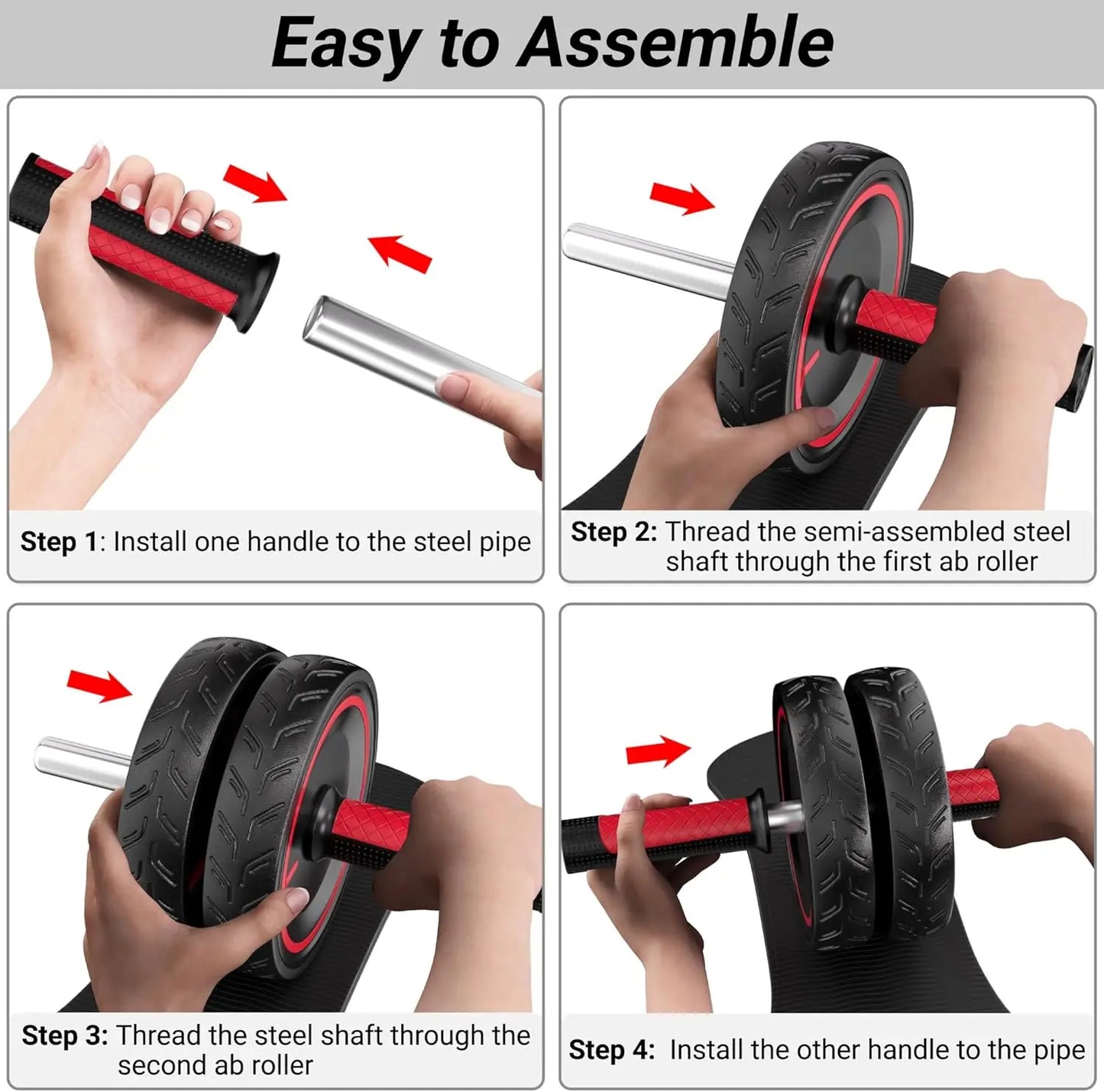 Function Ab Roller Wheel Heavy Duty Abdominal Exercise