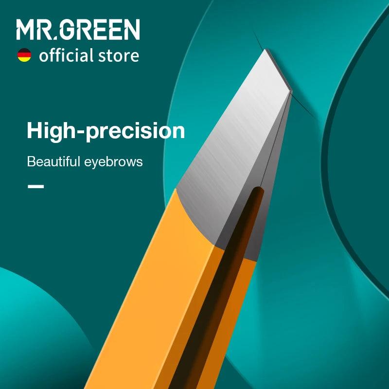 MR.GREEN Eyebrow Tweezer Stainless Steel Slanted Tip