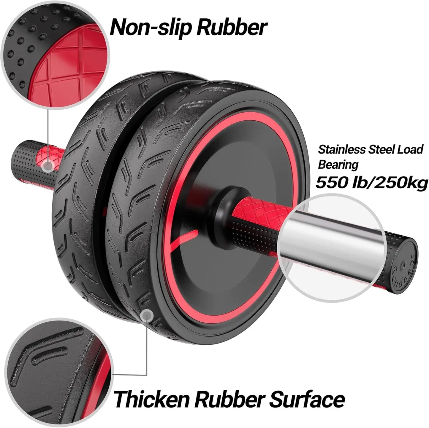 Function Ab Roller Wheel Heavy Duty Abdominal Exercise