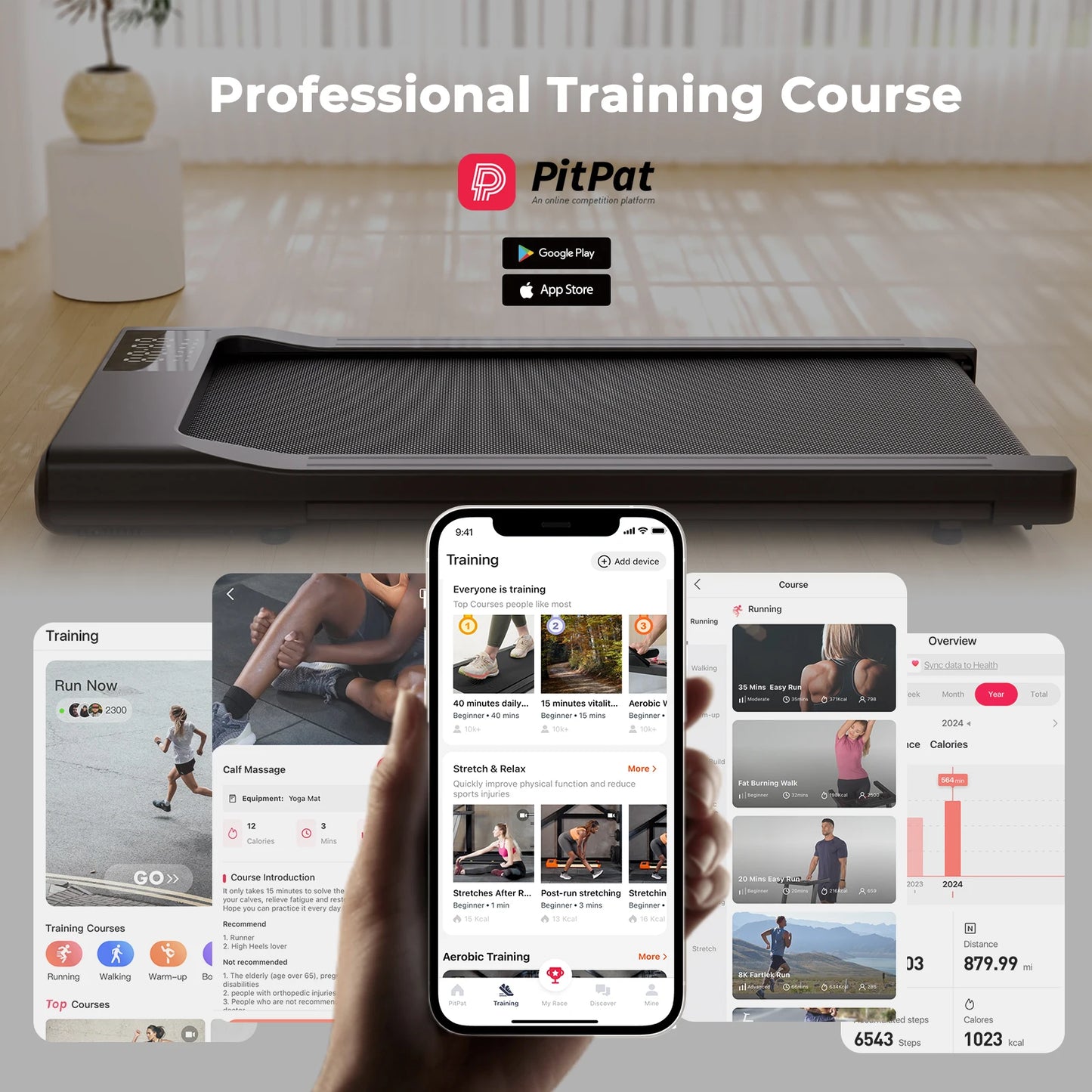 Driving Power 2in1 Treadmill For Home Office With Remote