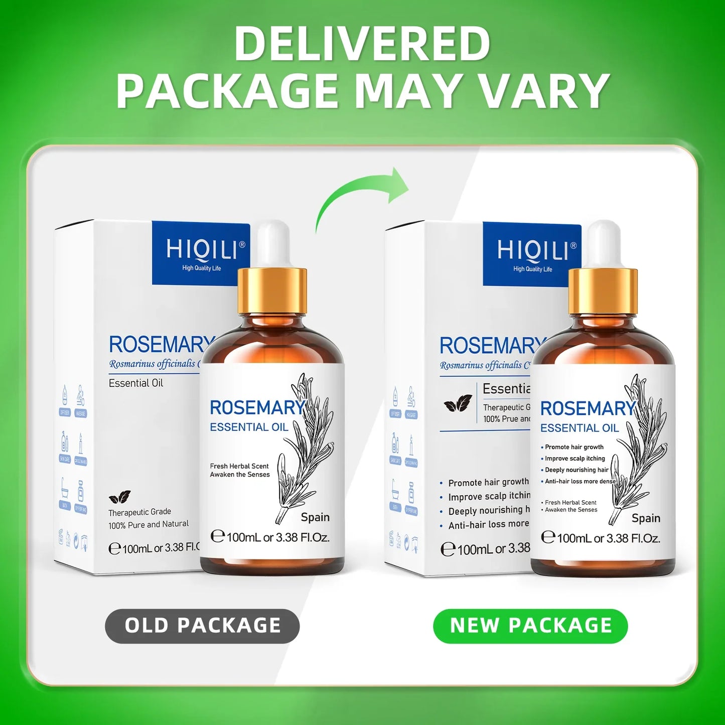 HIQILI Rosemary Jasmine Lavender Mint Essential Oil