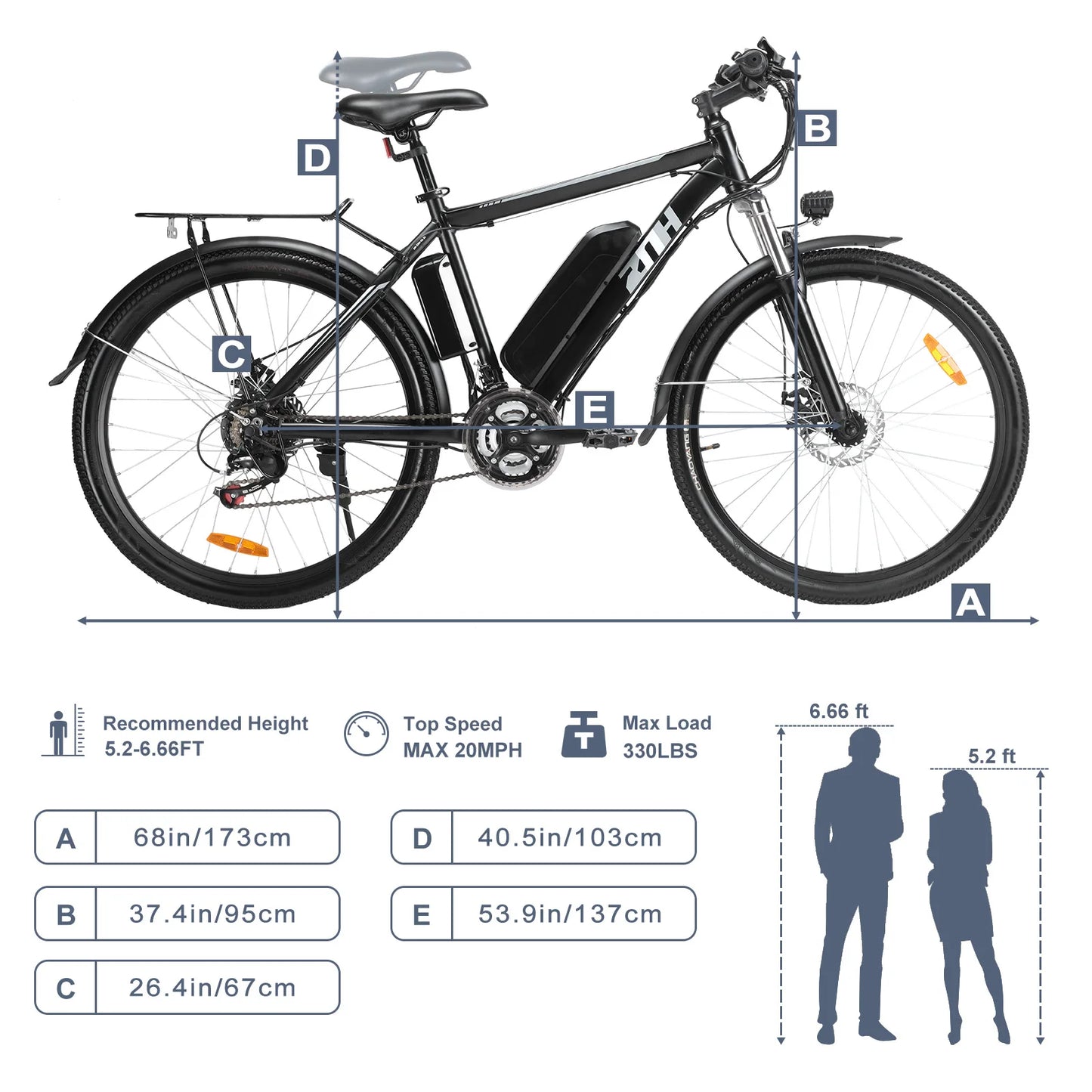 ZNH 1000W Electric Mountain Bike Adults Removable Battery