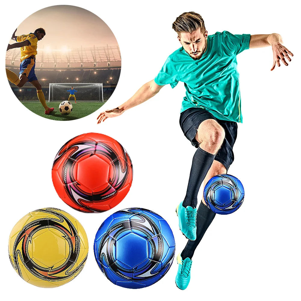 APWIKOGER PVC Football Soccer Ball Waterproof Professional