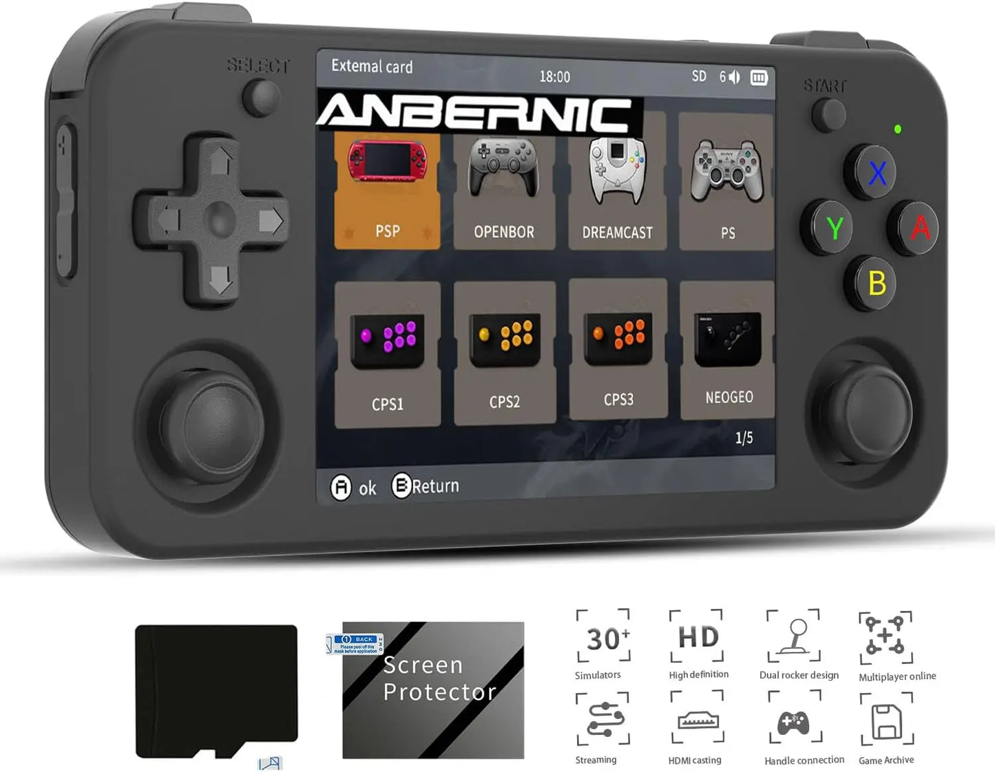 Anbernic RG35XX H Handheld Console For Retro Gaming