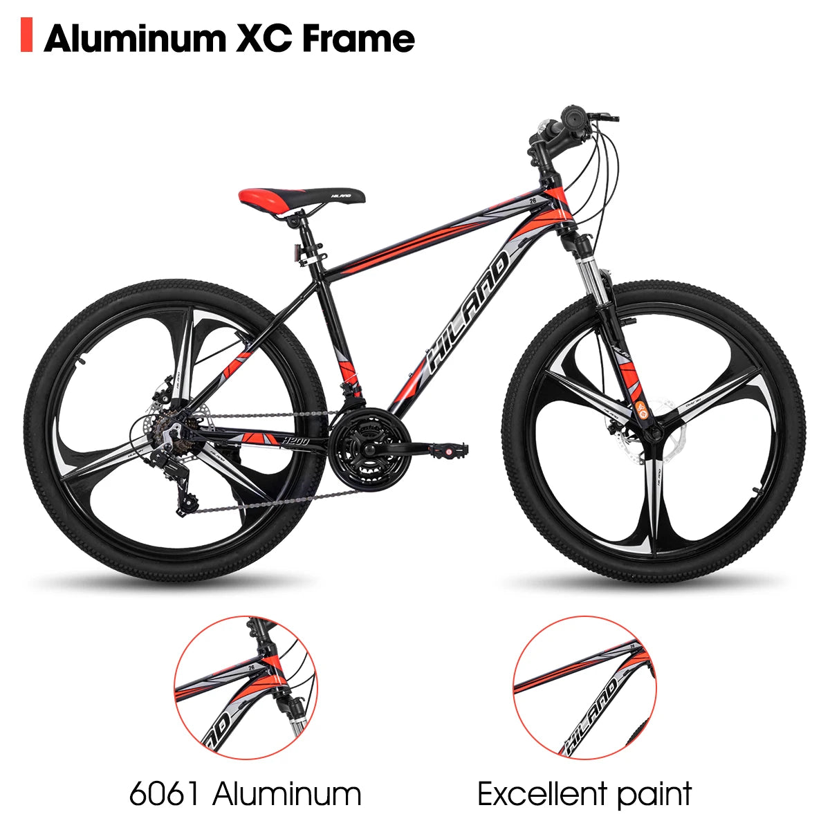 Hiland Mountain Bike Shimano 21 Speed Disc Brake Aluminum