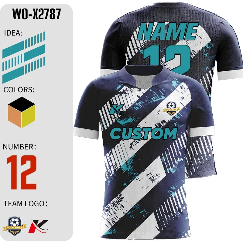 CRKECN Custom Sublimation Soccer Uniforms Embroidered Logo
