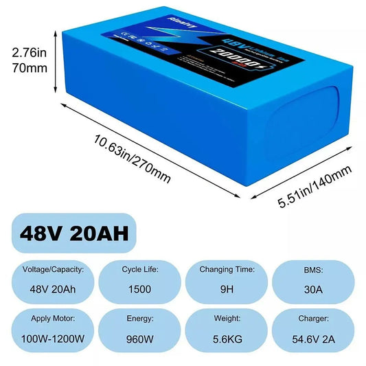 Aleaivy Electric Bike Lithium Battery Pack Ebikes