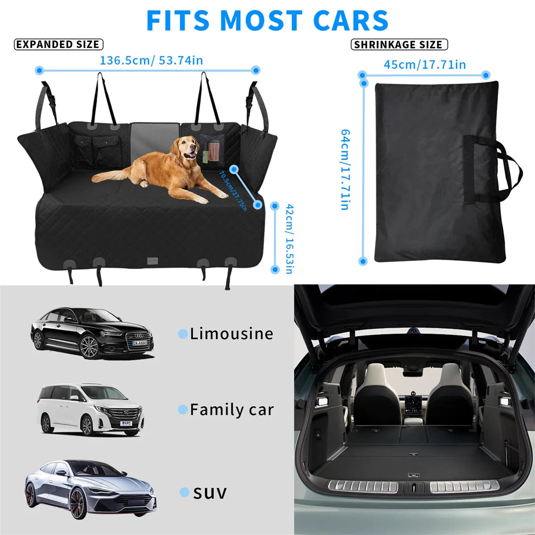 BINGOPAWCN Waterproof Dog Car Seat Cover Hammock For Travel