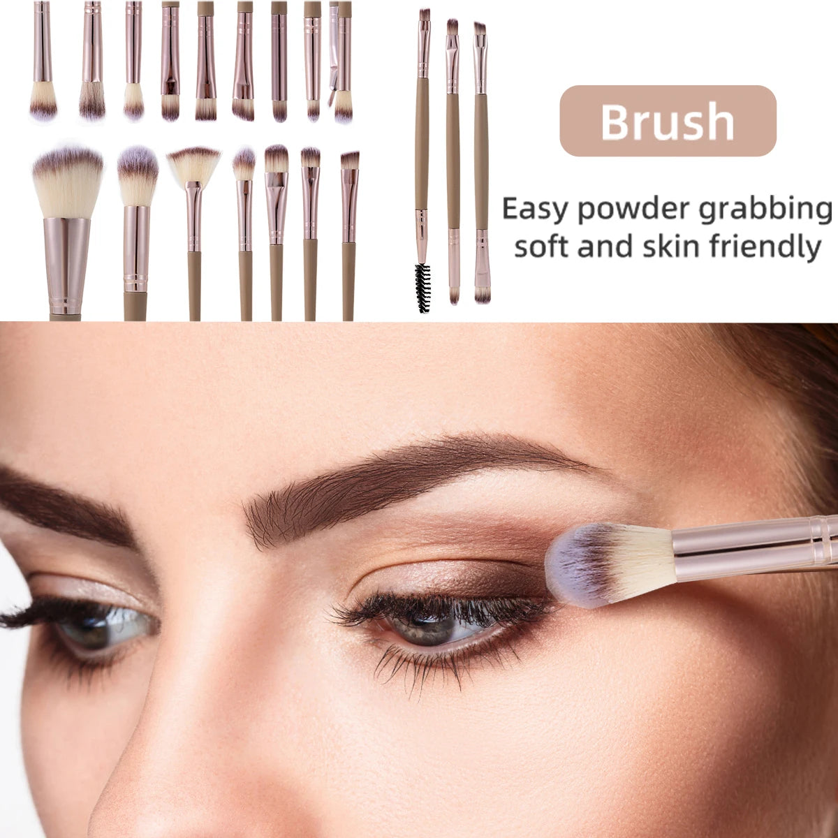 Brush Makeup Set 20 40 Piece Pro Sponge Kit Premium
