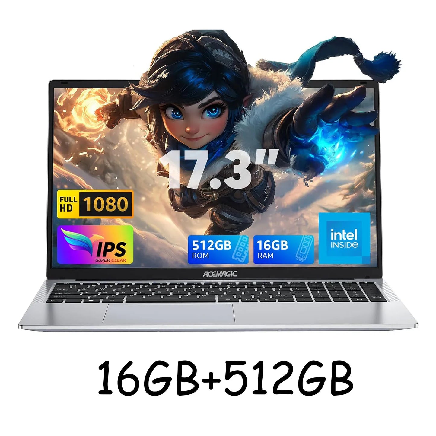 ACEMAGIC High Performance Core Laptop 16GB RAM 512GB ROM