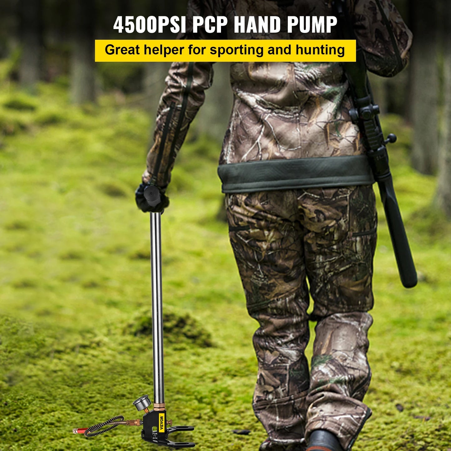 VEVOR 3 Stage PCP Hand Pump With Pressure Gauge 4500 PSI