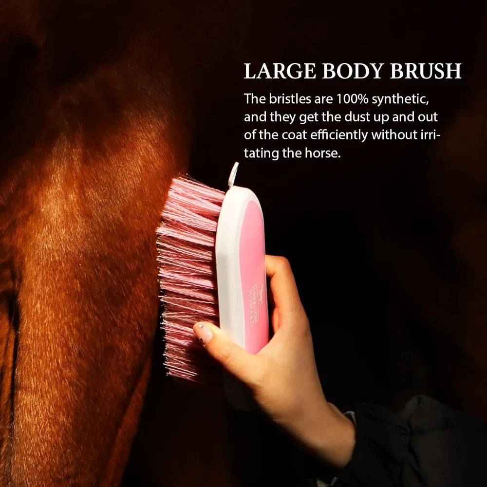 Bristle 11 Piece Horse Grooming Kit With Organizer Tote