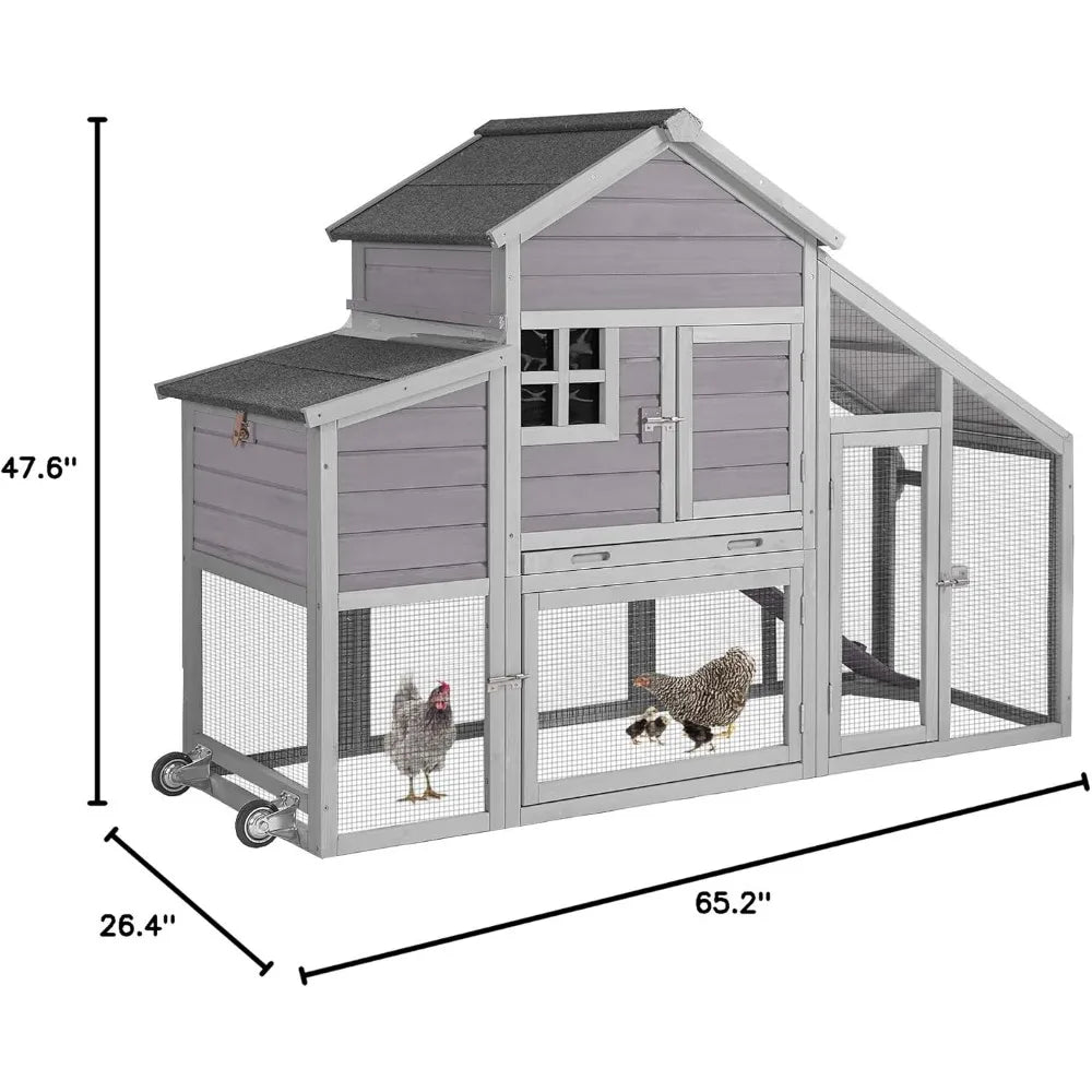 Farm Animals Wooden Chicken Coop Hen House Nesting Box