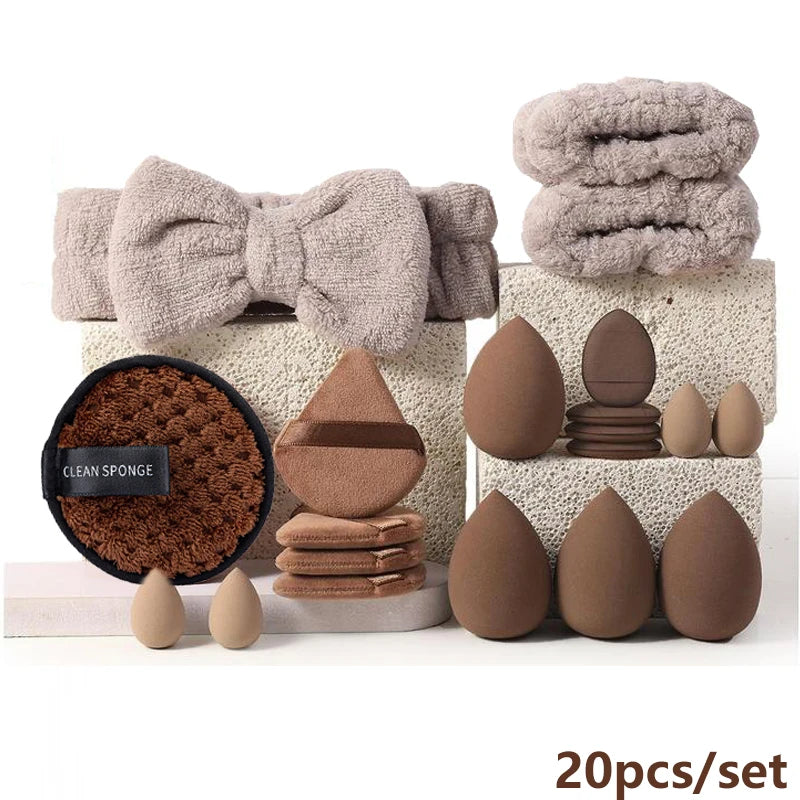 Brush Makeup Set 20 40 Piece Pro Sponge Kit Premium