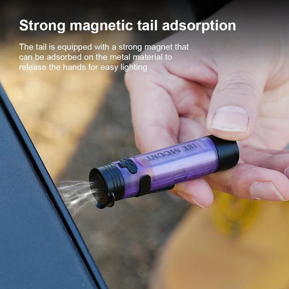 Electric LED Outdoor Mini Flashlight With Magnetic Hook