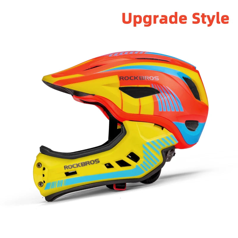 Rockbros Child Cycling Helmet Detachable Full Face Safety