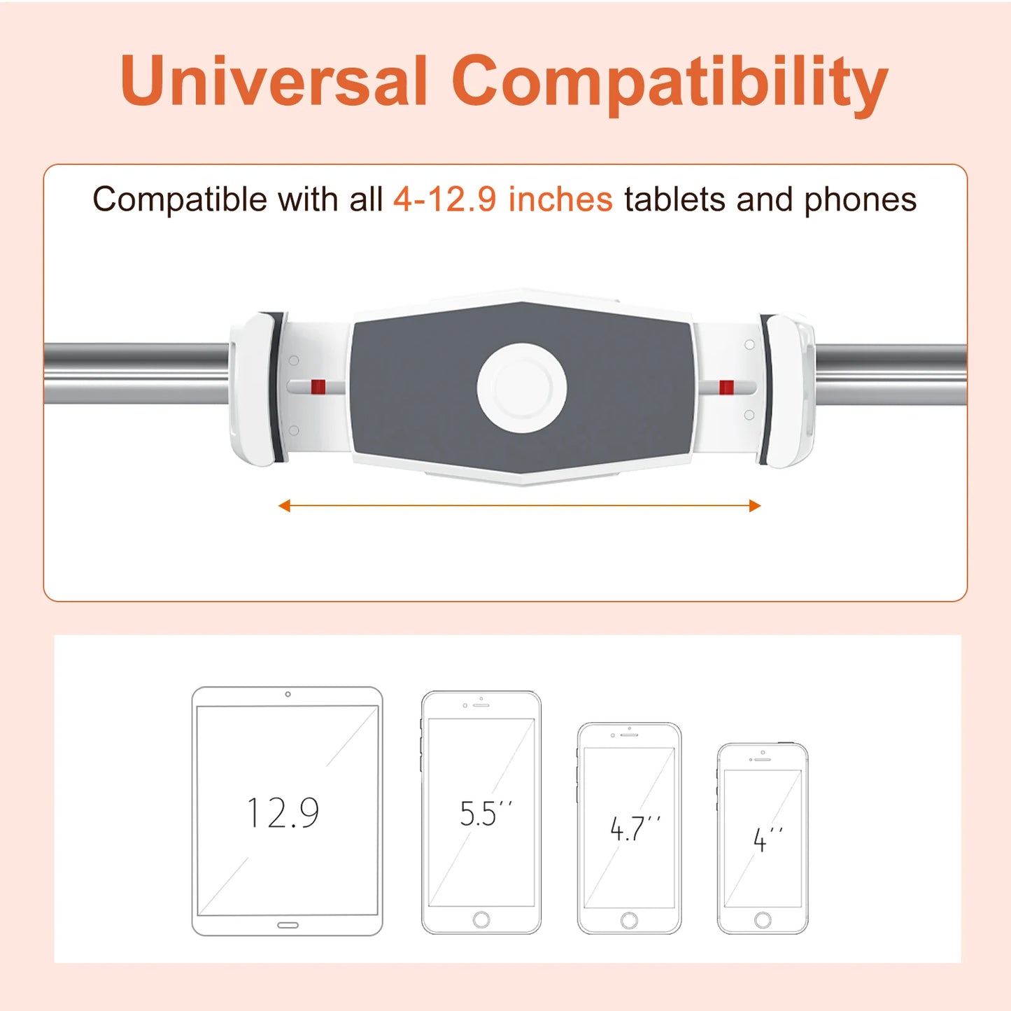 Oatsbasf Bed Sofa Phone Holder Foldable Tablet Pad Stand
