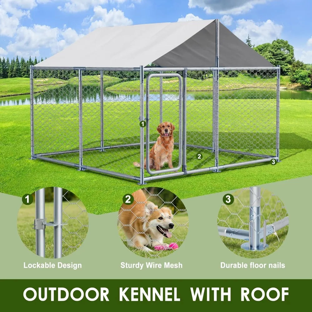 Hign-concerned Kennel House Mesh Pet Cage Playpen Fence