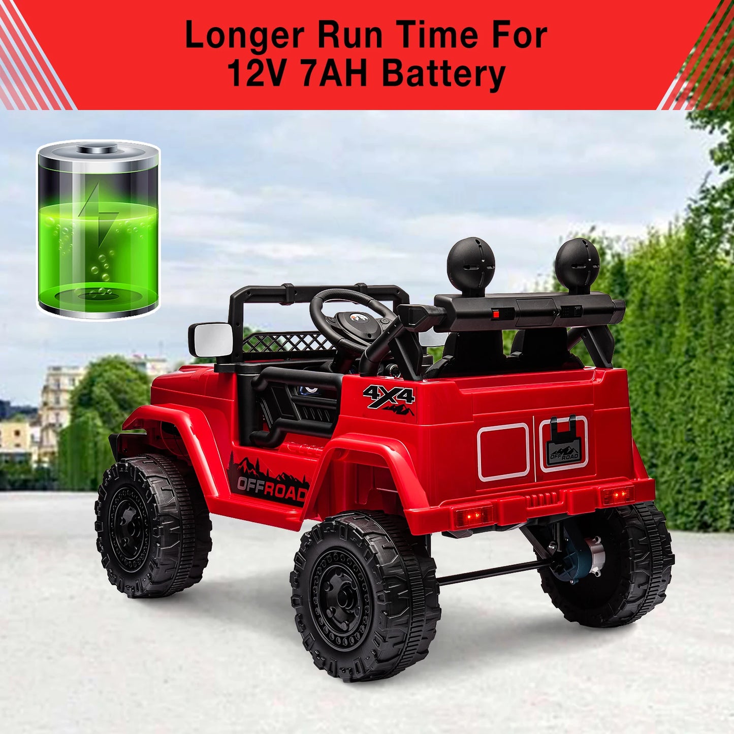 12V Kids Ride On Truck With Bluetooth Remote Control
