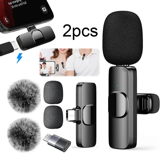 APWIKOGER 2 In 1 Video Recording Microphone USB C Charging
