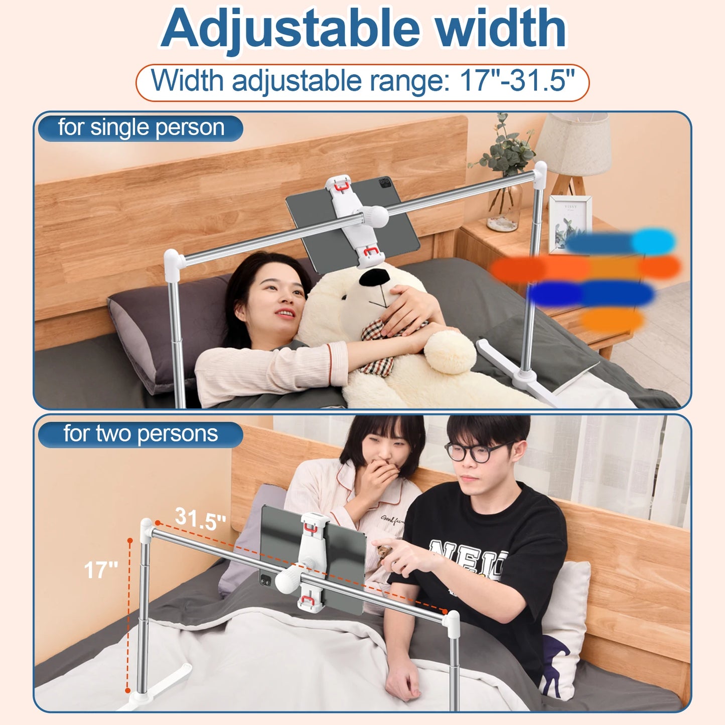 Oatsbasf Bed Sofa Phone Holder Foldable Tablet Pad Stand