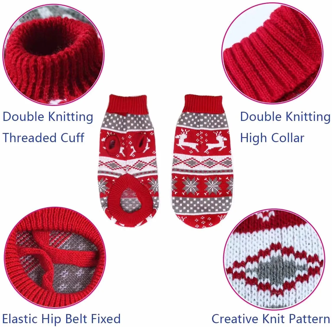 Guangdong Christmas Dog Sweater Coat For Pets Winter