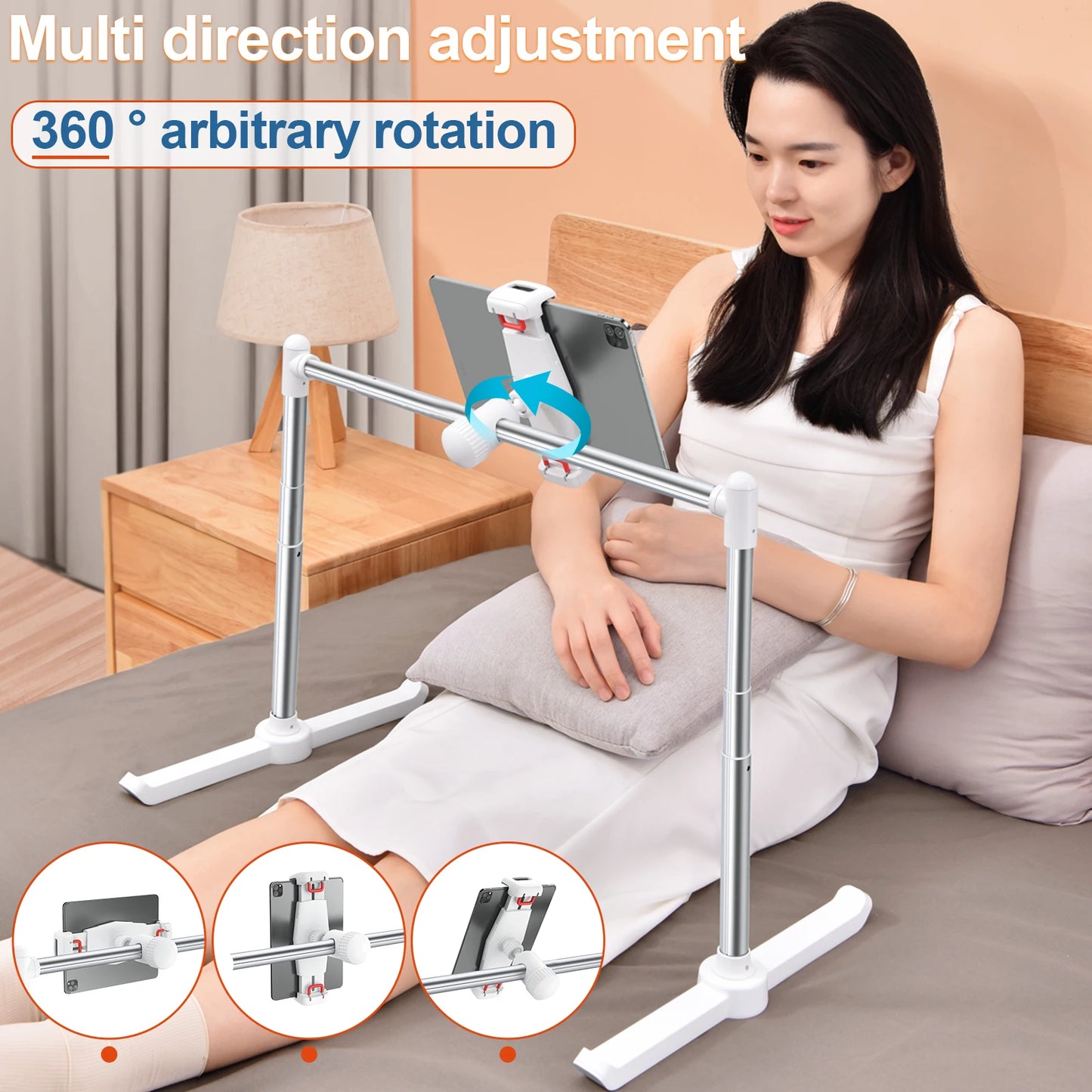 Oatsbasf Bed Sofa Phone Holder Foldable Tablet Pad Stand