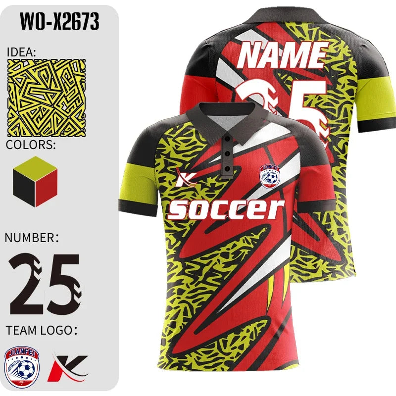 CRKECN Custom Sublimation Soccer Uniforms Embroidered Logo